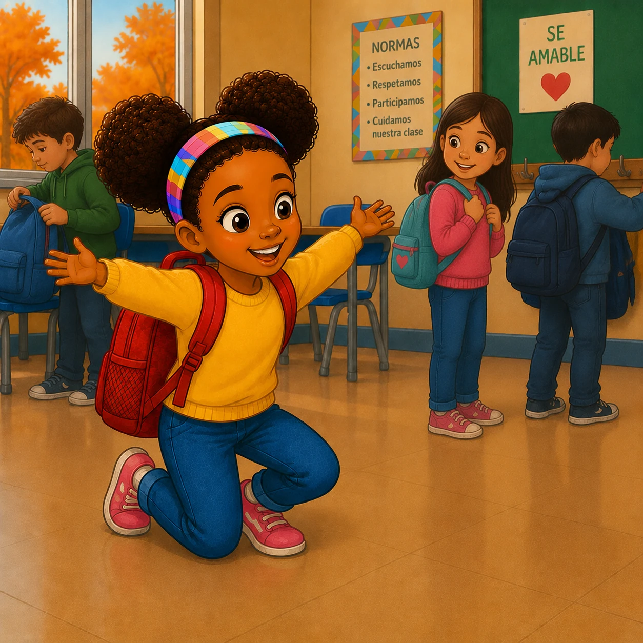 Salimata en el colegio